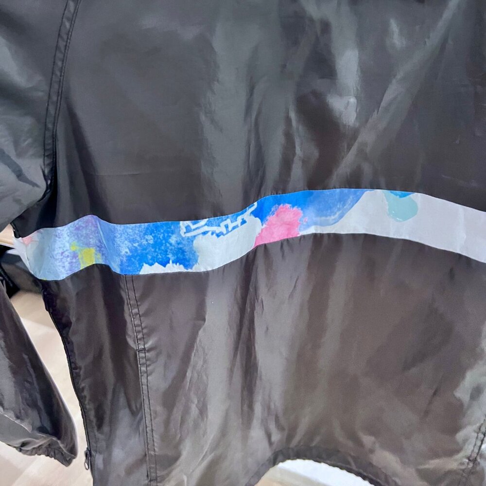 Disneyland Watercolor Logo Castle Hooded Quarter Zip Windbreaker Jacket. - Picture 4 of 8